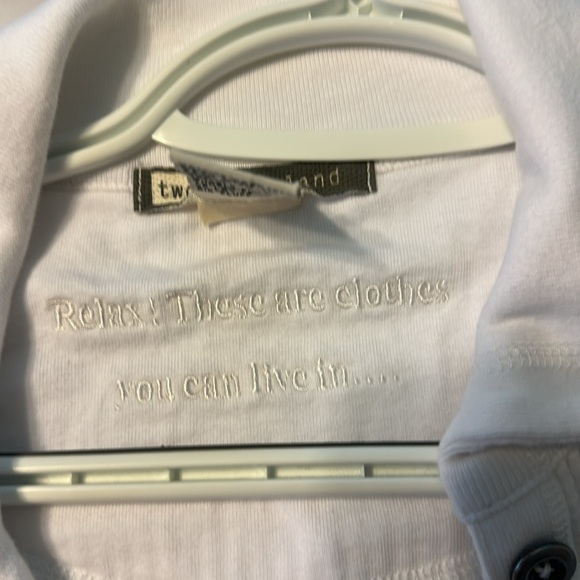 Women's White Ribbed Jacket - Picture 4 of 4